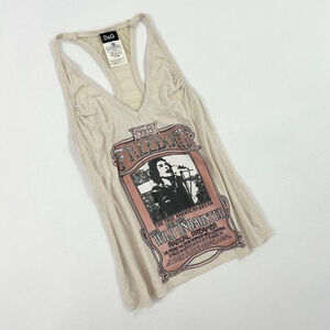 2004 D&G tan 'freedom' racerback tank top